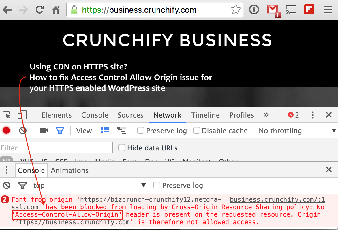 How to fix AccessControlAllowOrigin (CORS origin) Issue for your HTTPS enabled WordPress Site