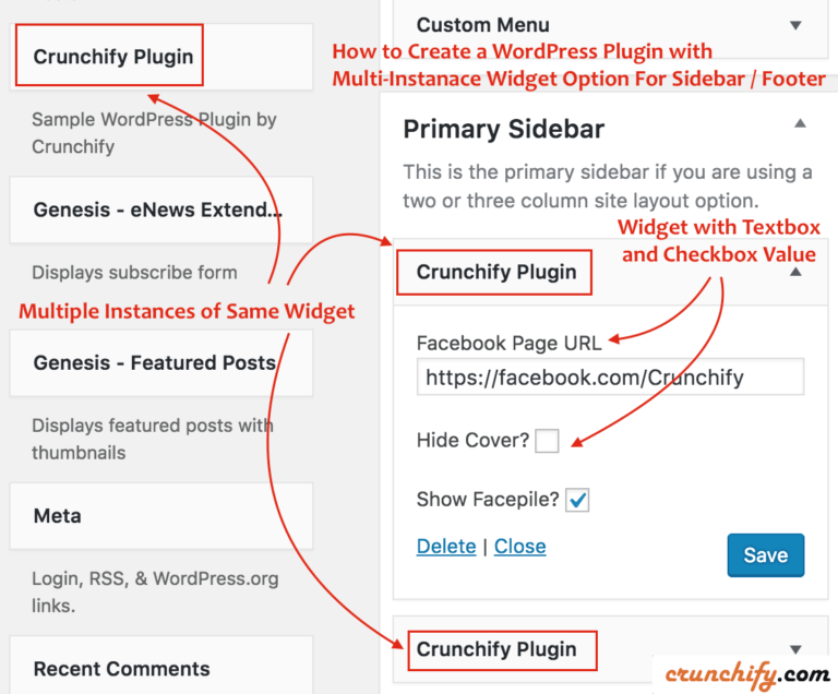 How to Create a WordPress Plugin with MultiInstance Widget Option For