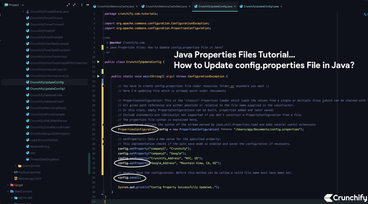 Java Properties Files How to Update config.properties File in Java