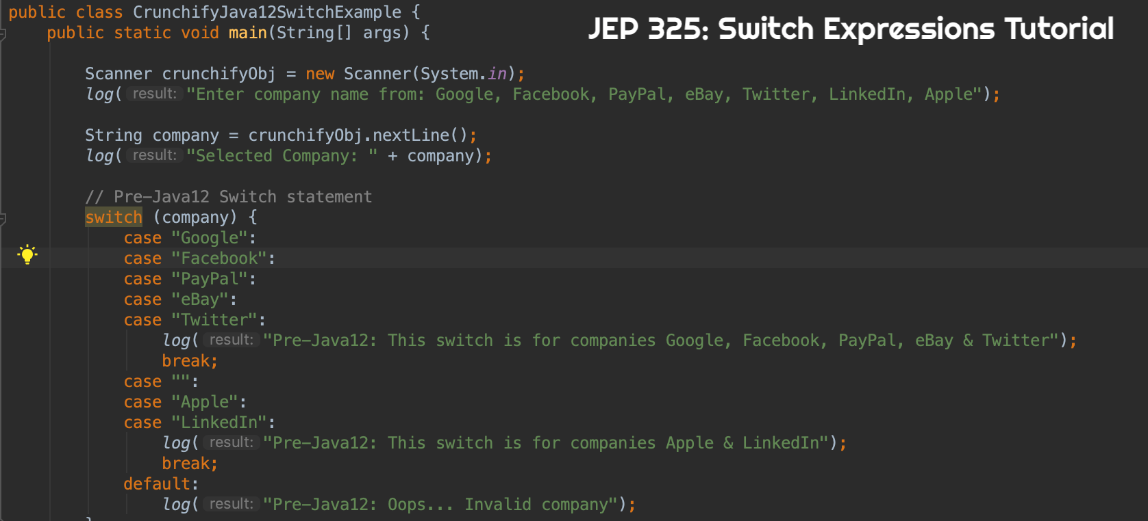 Everything about Java12 New Features, Security and Switch Expression
