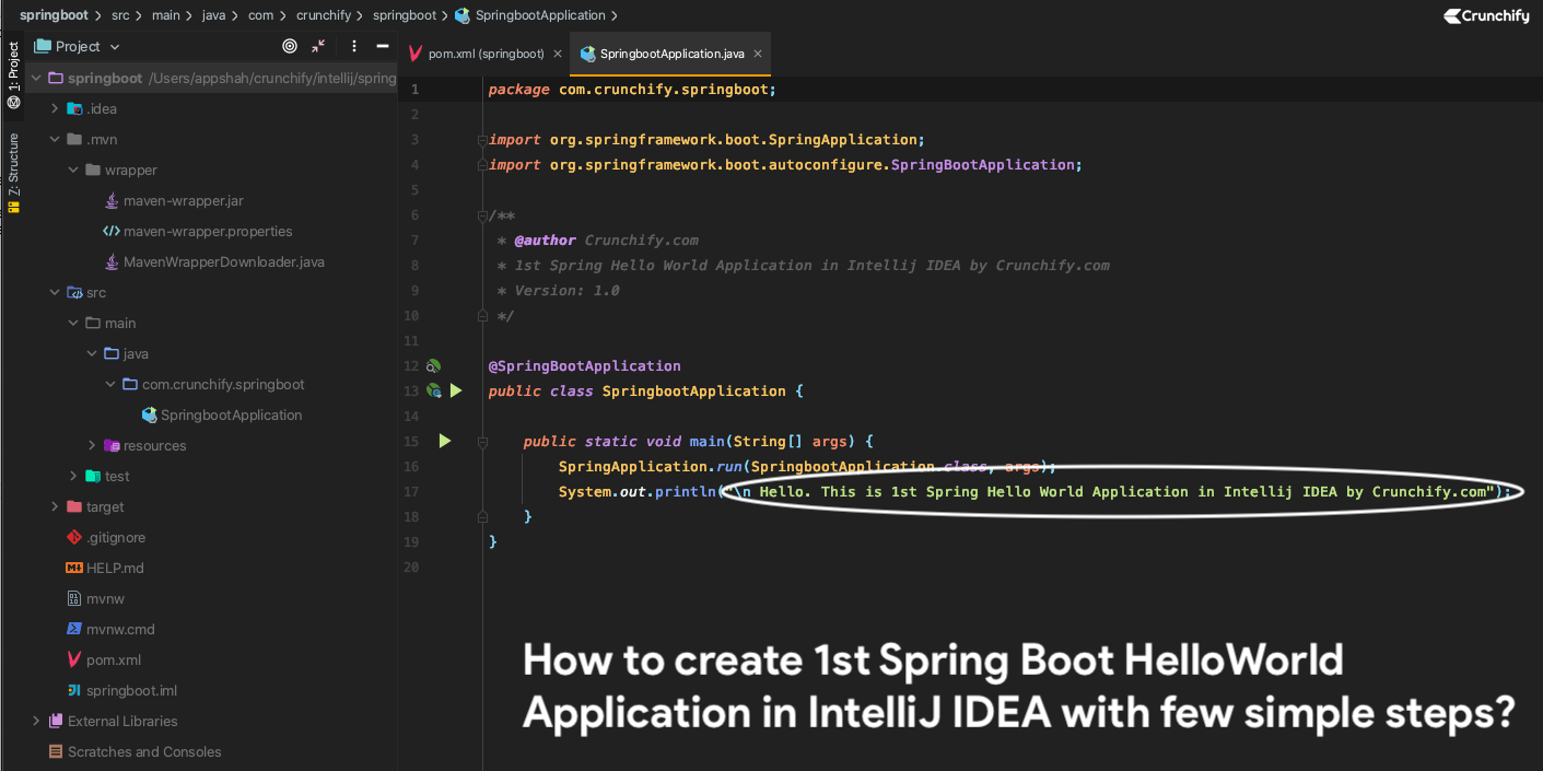 How to create 1st  based Spring Boot HelloWorld App in IntelliJ IDEA