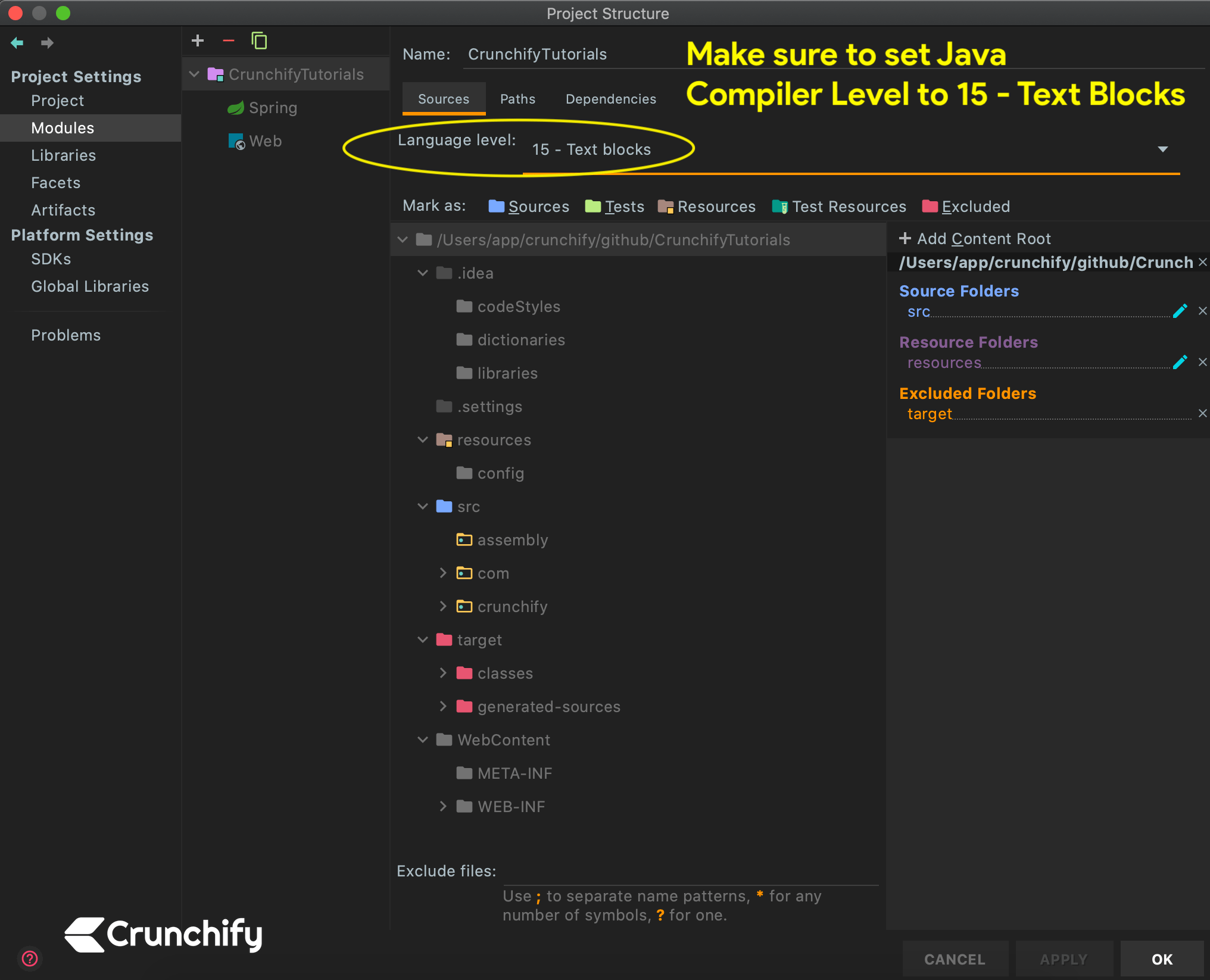 What's new in Java 15 Text Blocks Examples • Crunchify