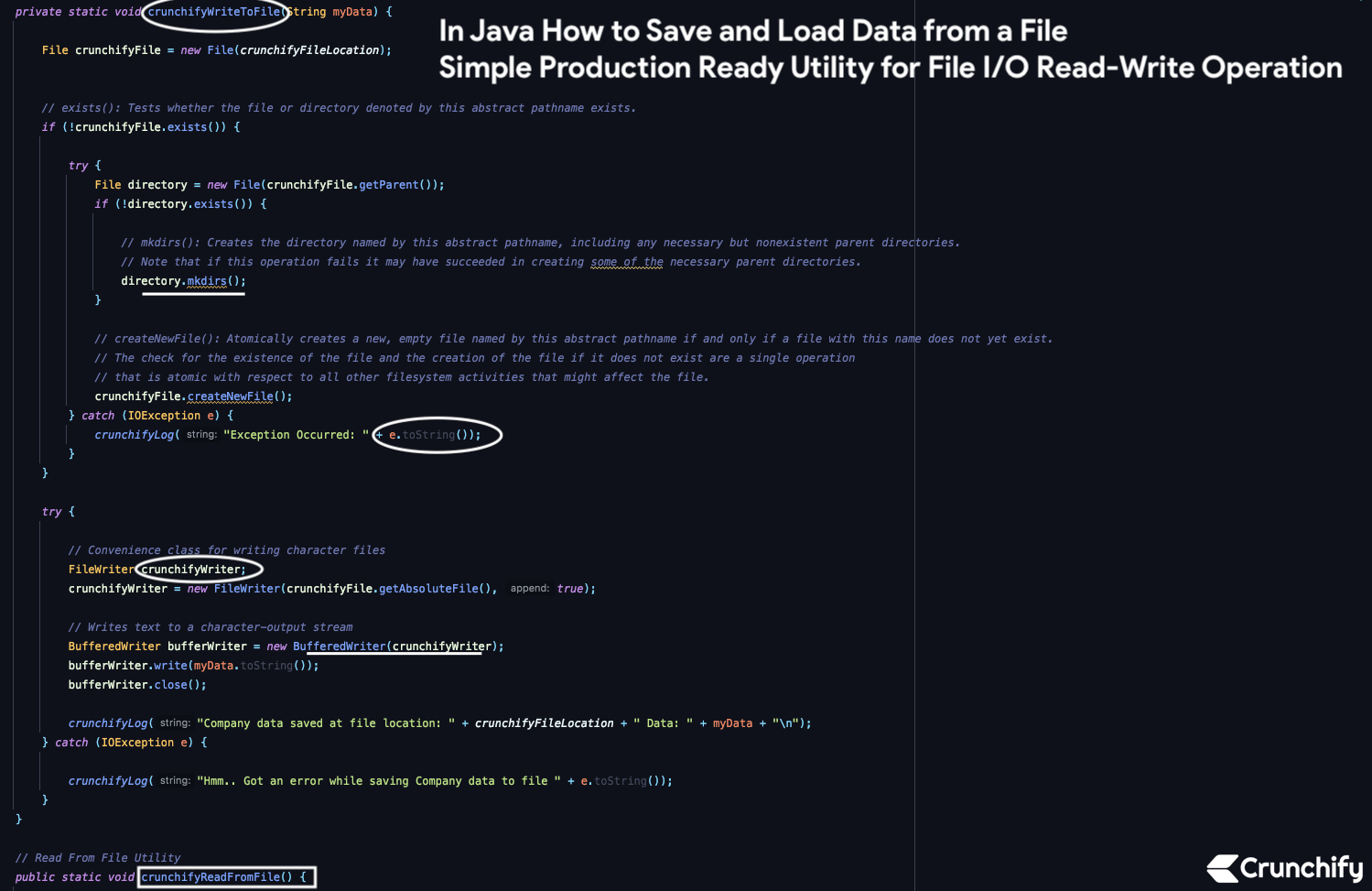 In Java How to Save and Load Data from a File Simple Production Ready