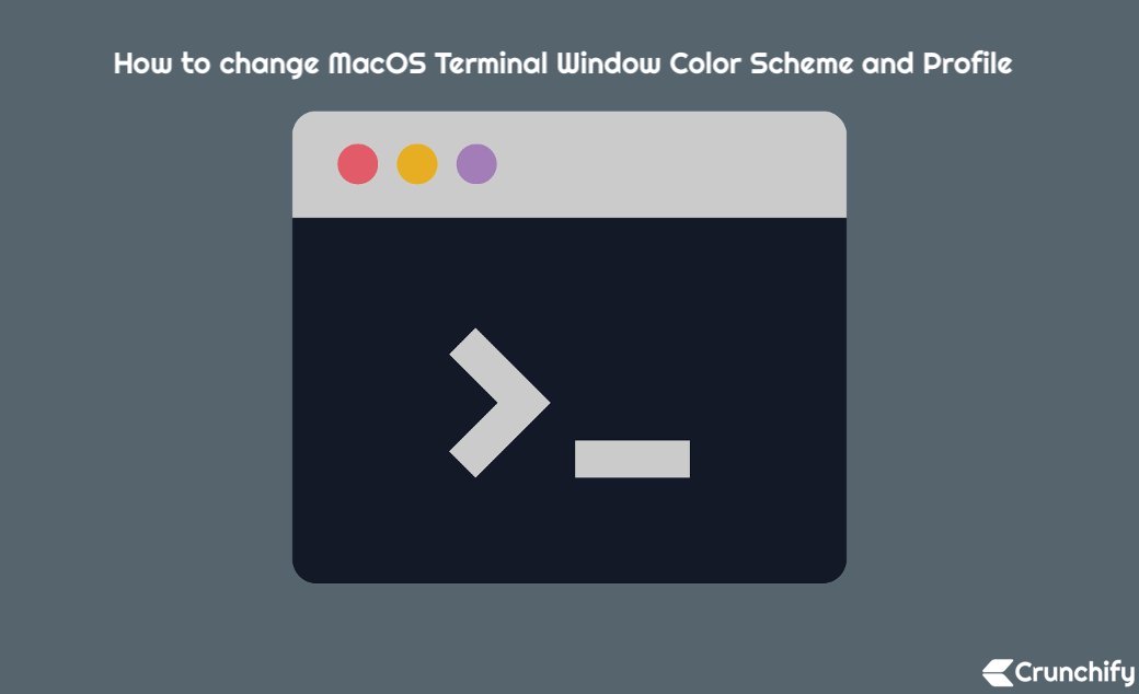 How to Change MacOS Terminal Color? • Crunchify