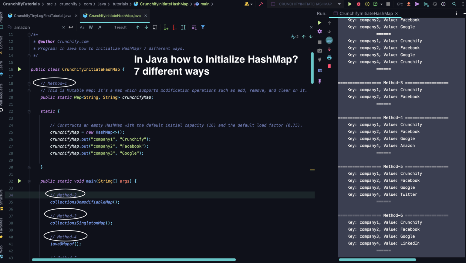 In Java how to Initialize HashMap? 7 different ways • Crunchify