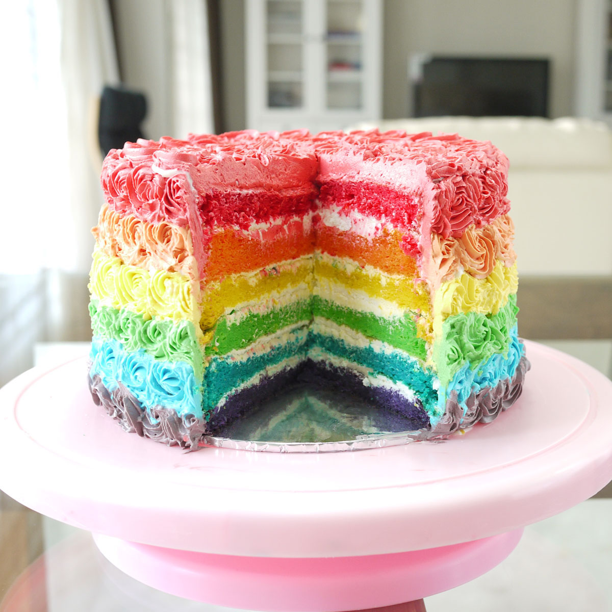 Rainbow Cake Crustabakes