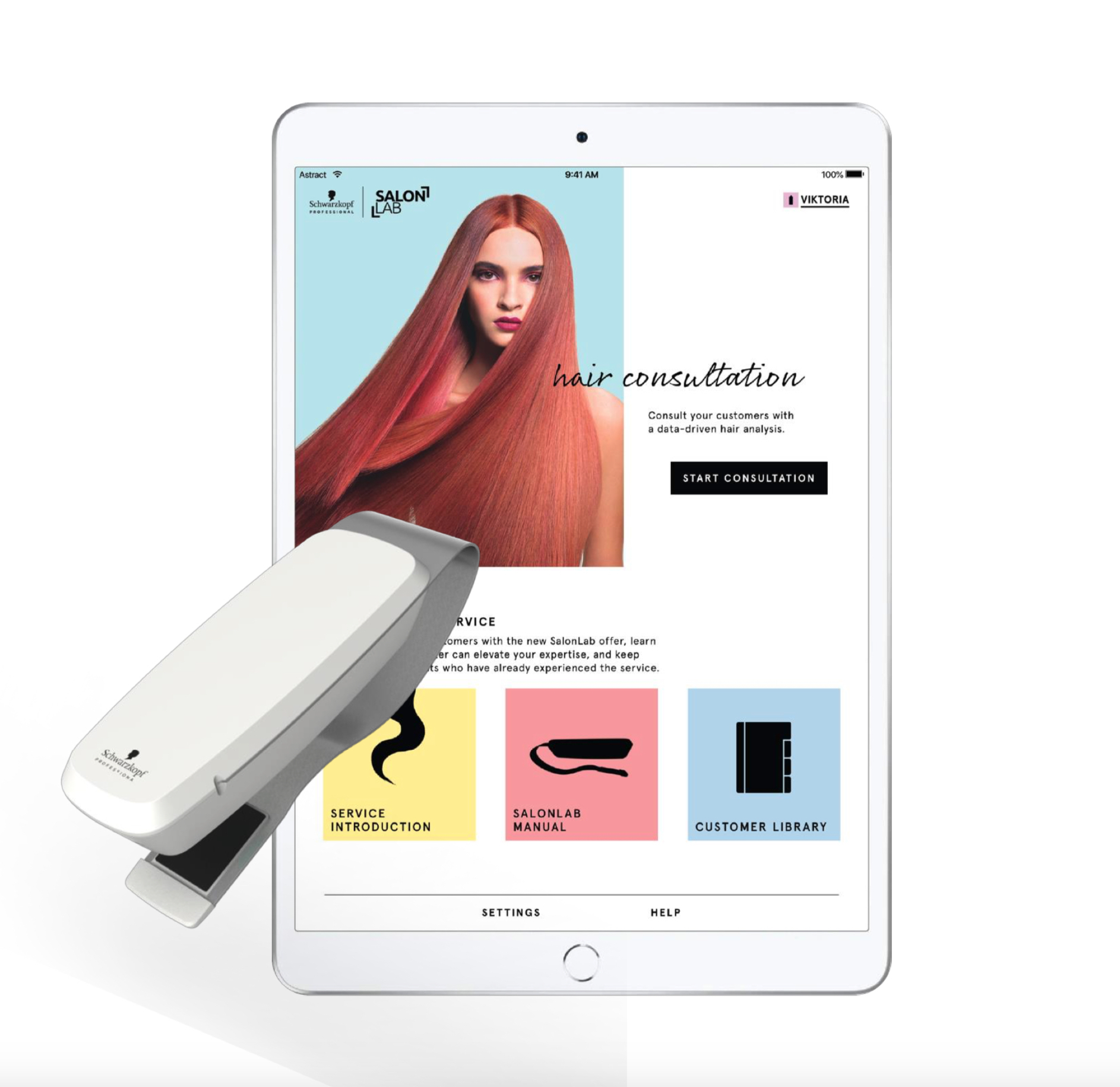 Weltneuheit der Haarpflege Salonlab Analyzer in München