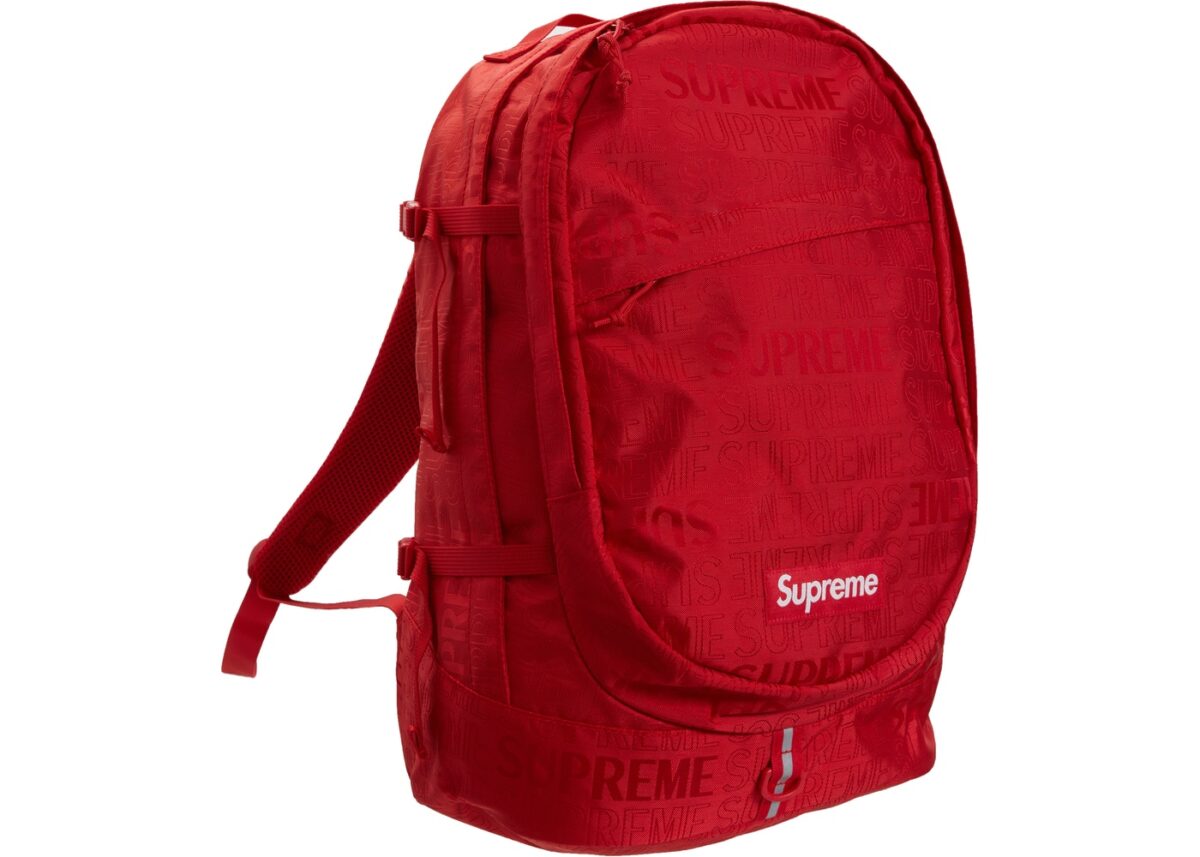 BUY SUPREME BACKPACK RED WITH BITCOIN