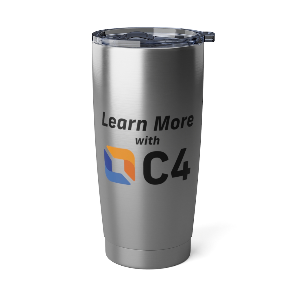 CEP/Learn More with C4 20oz Tumbler CryptoCurrency Certification Consortium (C4)