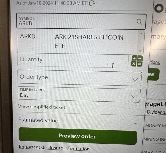 JUST IN Fidelity’s Trading Platform Lists ARK and VanEck Bitcoin Spot