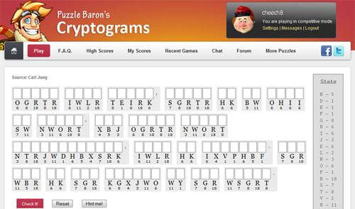 Cryptogram Puzzles Upgrade to a Premium Account