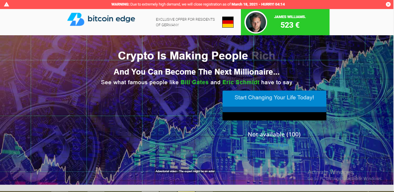 Bitcoin Edge Review Scam Or Trading Platform?
