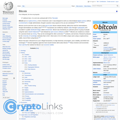 Bitcoin - En.wikipedia.org - Cryptocurrency Wiki