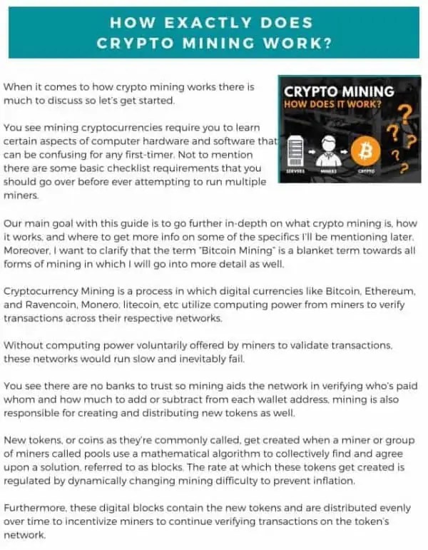 Complete 2021 Crypto Mining Guide Start Mining in The Next 30 Days!