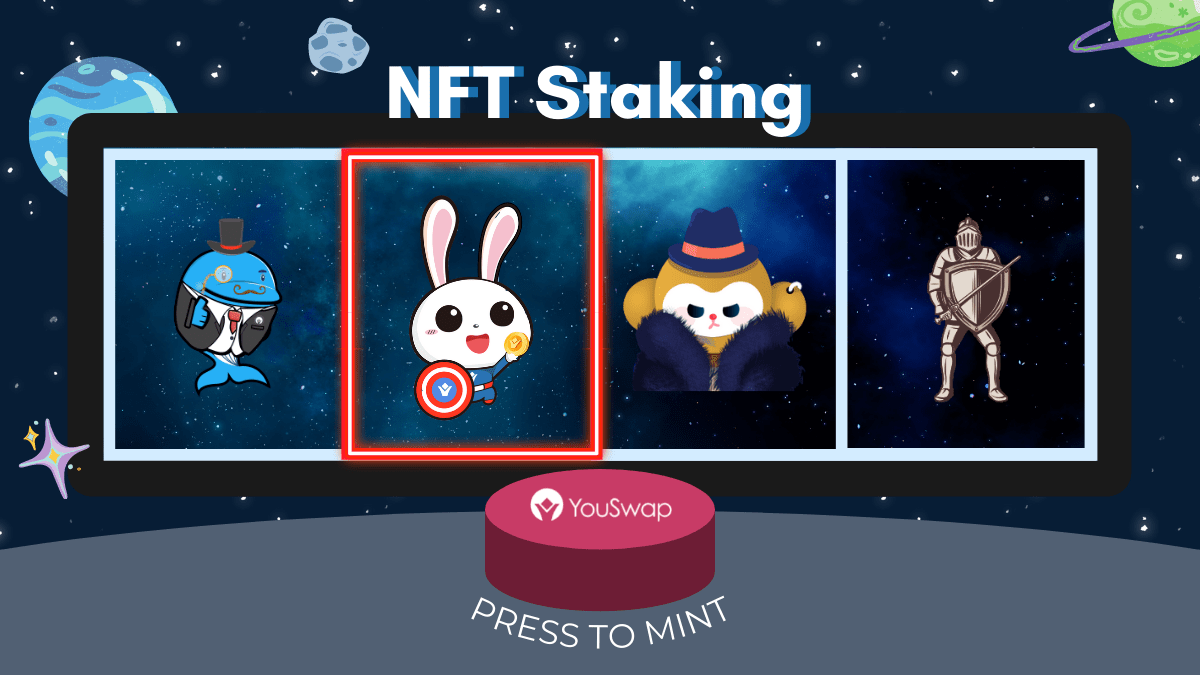 Collect NFTs and earn rewards! YouSwap NFT lockup staking is now