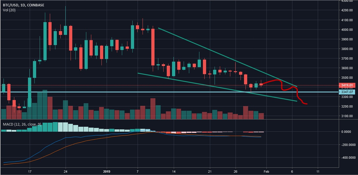 CRYPTONEWSBYTES.COM Chart-1 Will the Bear Cryto Market Push Bitcoin to a New Low's in $3000 range ? (Crypto Analysis)  