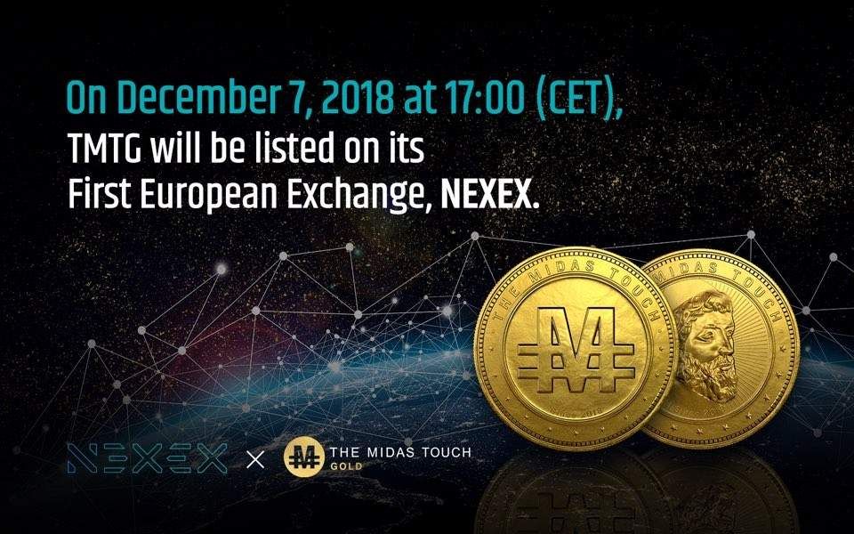 Nexex, the Korean TMTG token listed on the European exchange