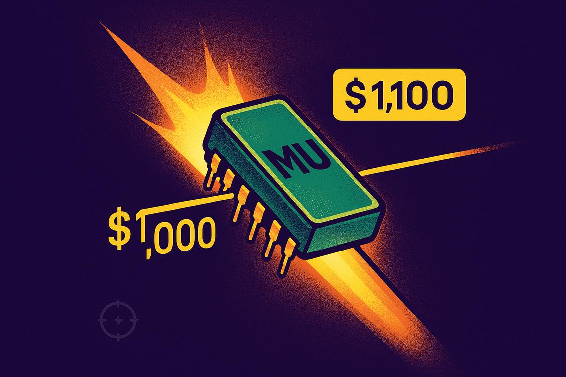 Objectif de cours Micron : l'objectif passe à 1 100 dollars Objectif de cours Micron : l'objectif passe à 1 100 dollars