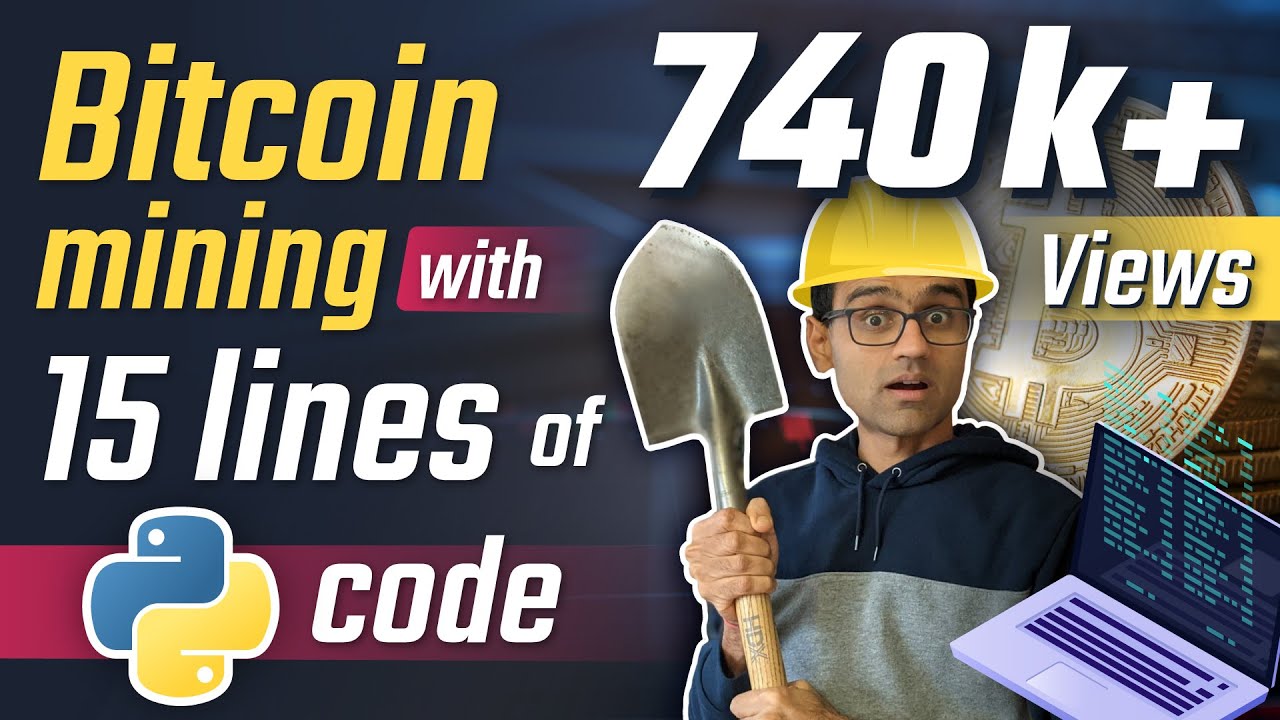 Bitcoin mining with 15 lines of python code Python Bitcoin Tutorial