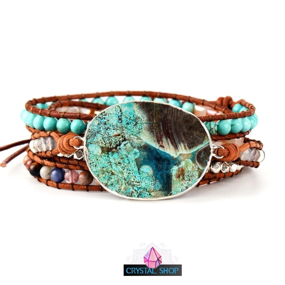 Ocean Jasper Multi Layered Bracelet Crystal Shop