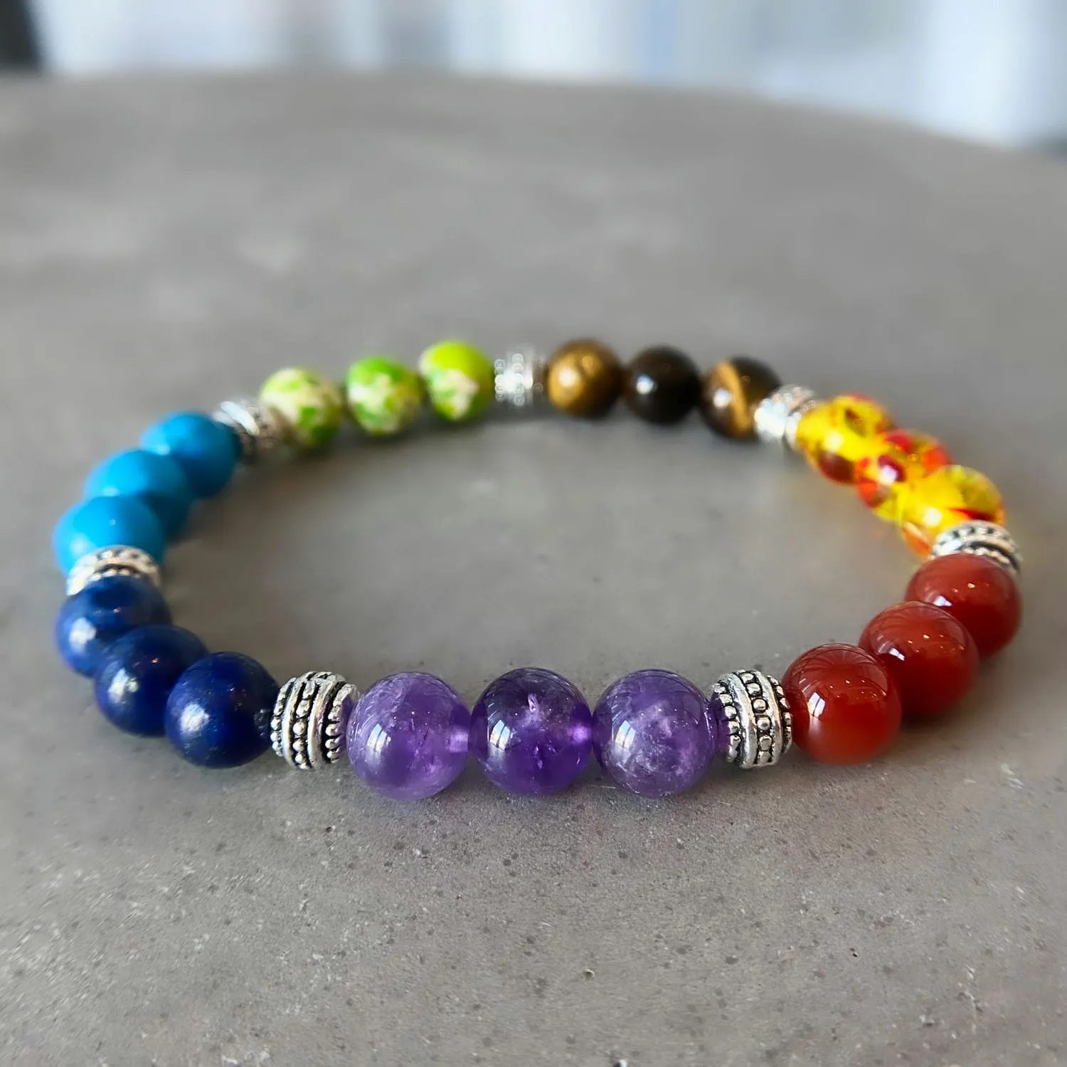 Chakra Healing Bracelet Real Chakra Bracelet Natural Stone