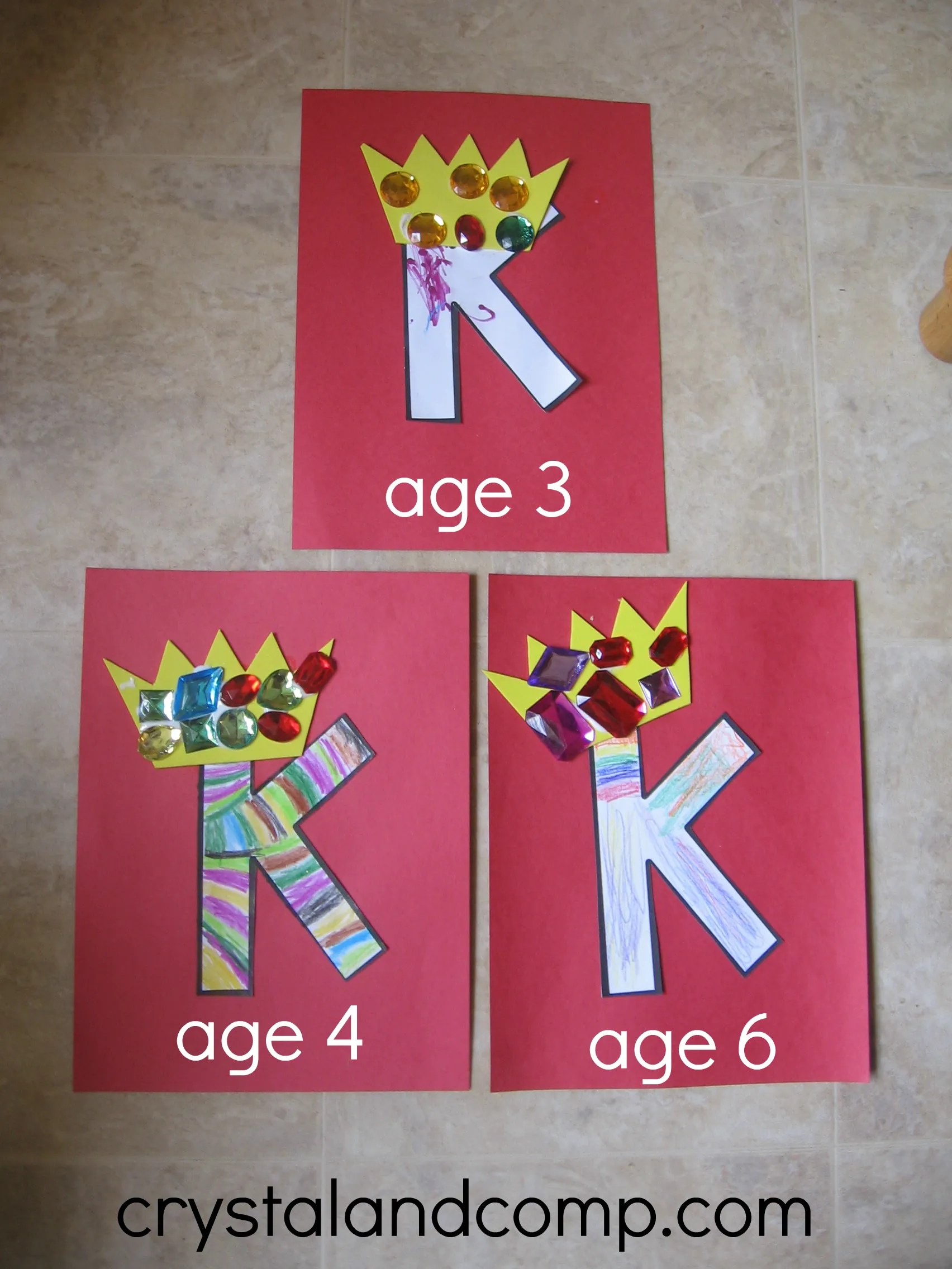 K is for King A Letter of the Week Preschool Craft