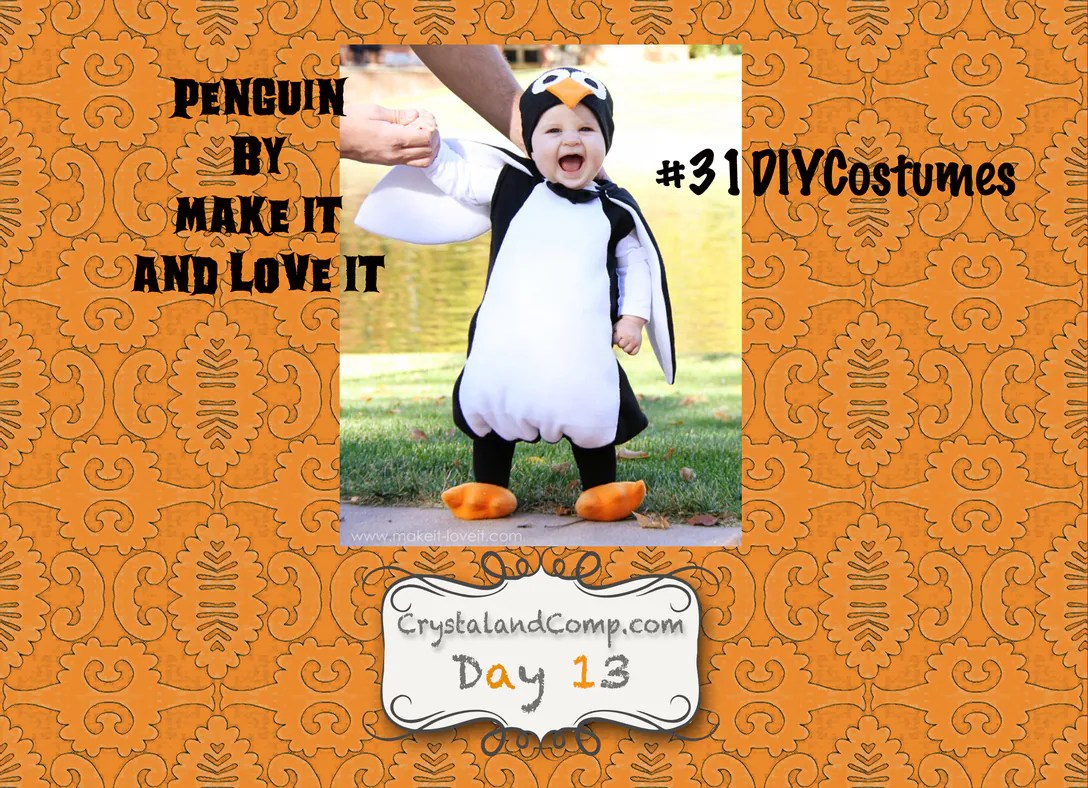 DIY Halloween Costumes Penguin Costume for Kids