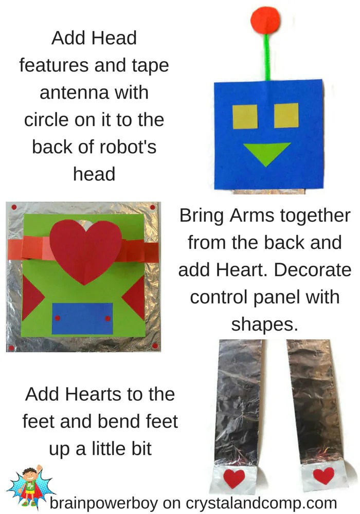 Robot Kid Valentine Craft