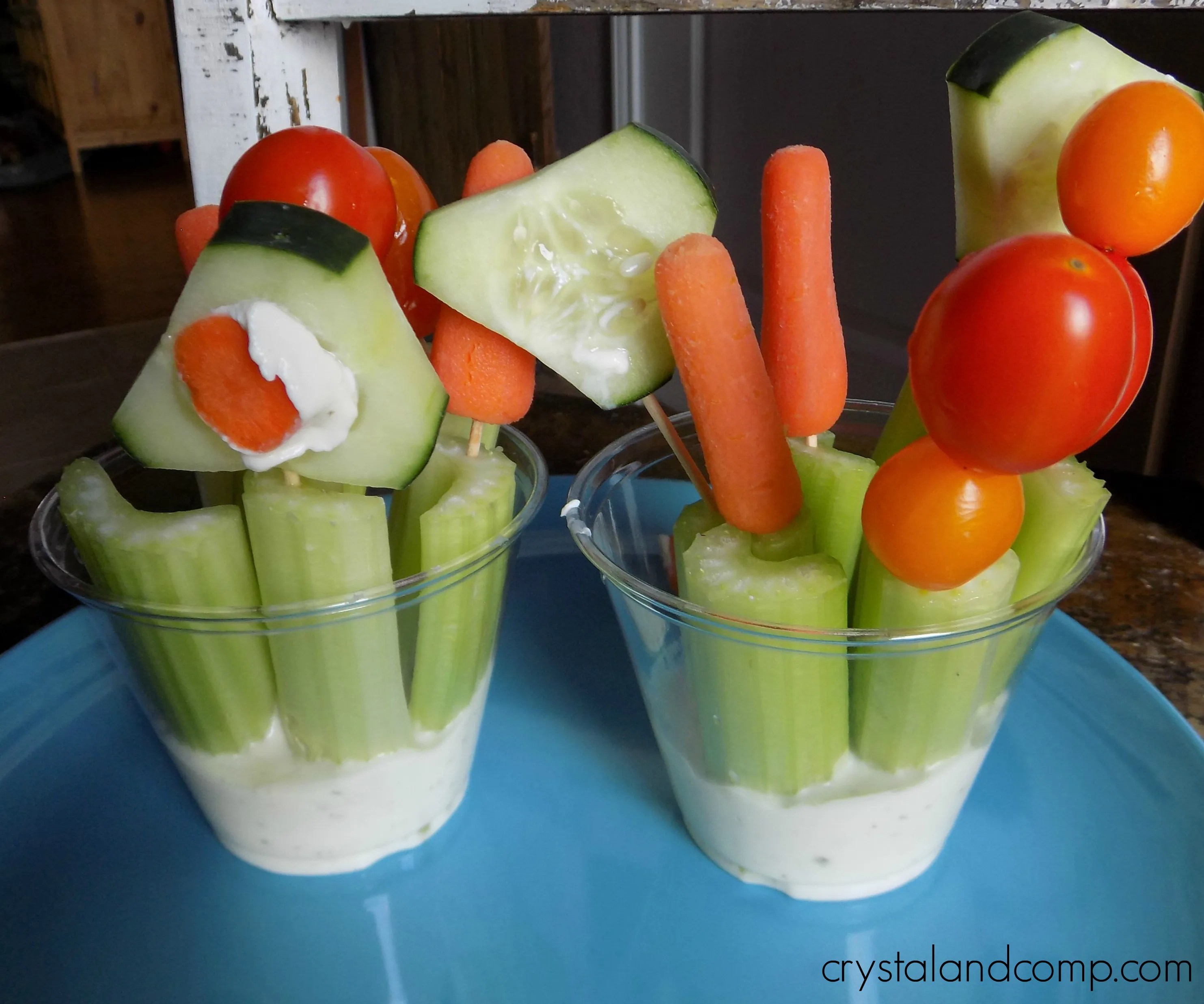 V is for Veggie Vase (Preschool Letter of the Week Snack