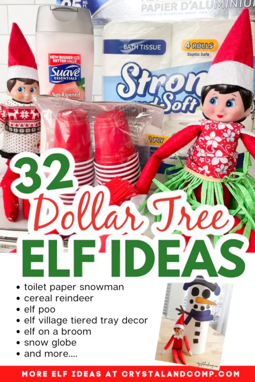 32 Dollar Tree Elf on the Shelf Ideas
