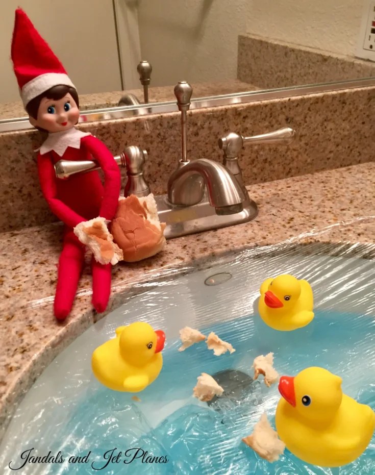 Elf on the Shelf Bathroom Ideas