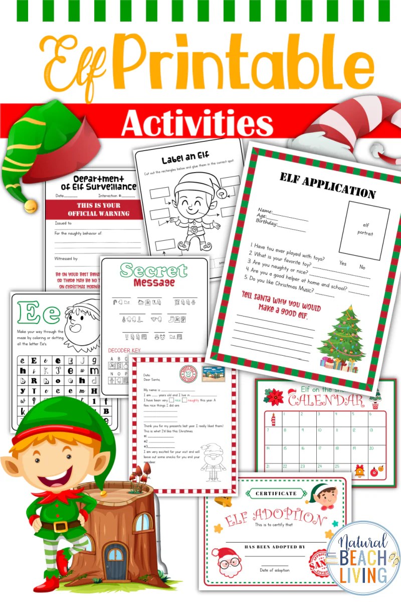 Elf on the Shelf Activity Sheets - CrystalandComp.com