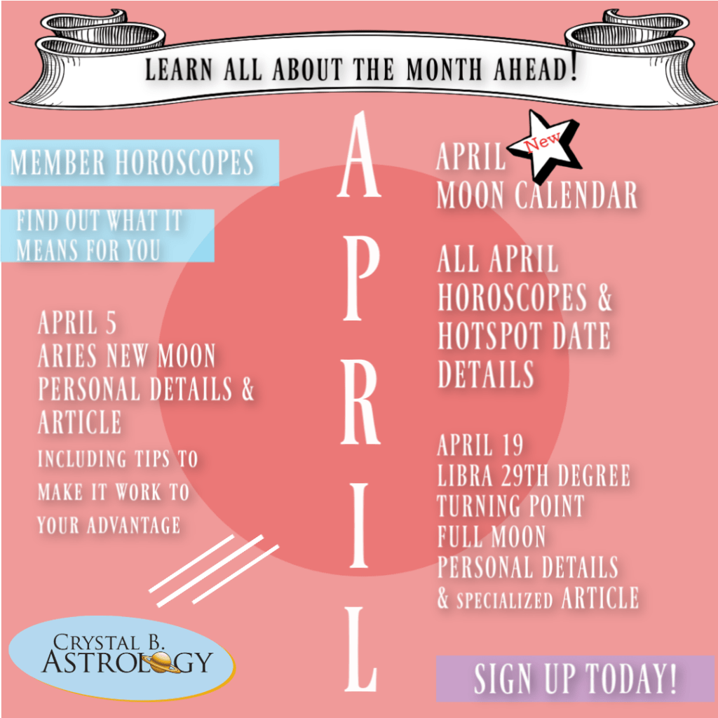 April 2019 Horoscopes and Astrology Crystal B. Astrology