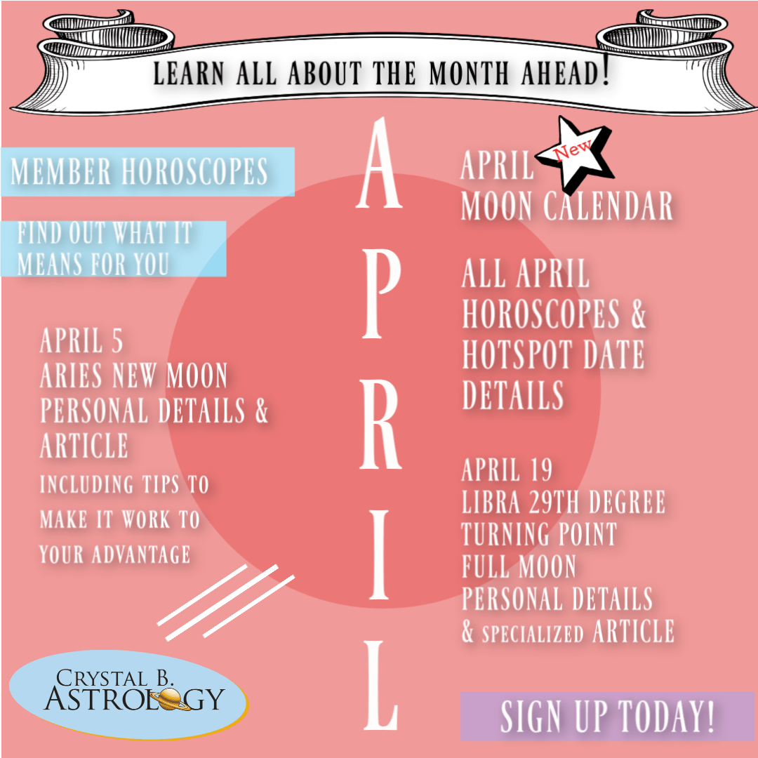 April 2019 Horoscopes and Astrology Crystal B. Astrology