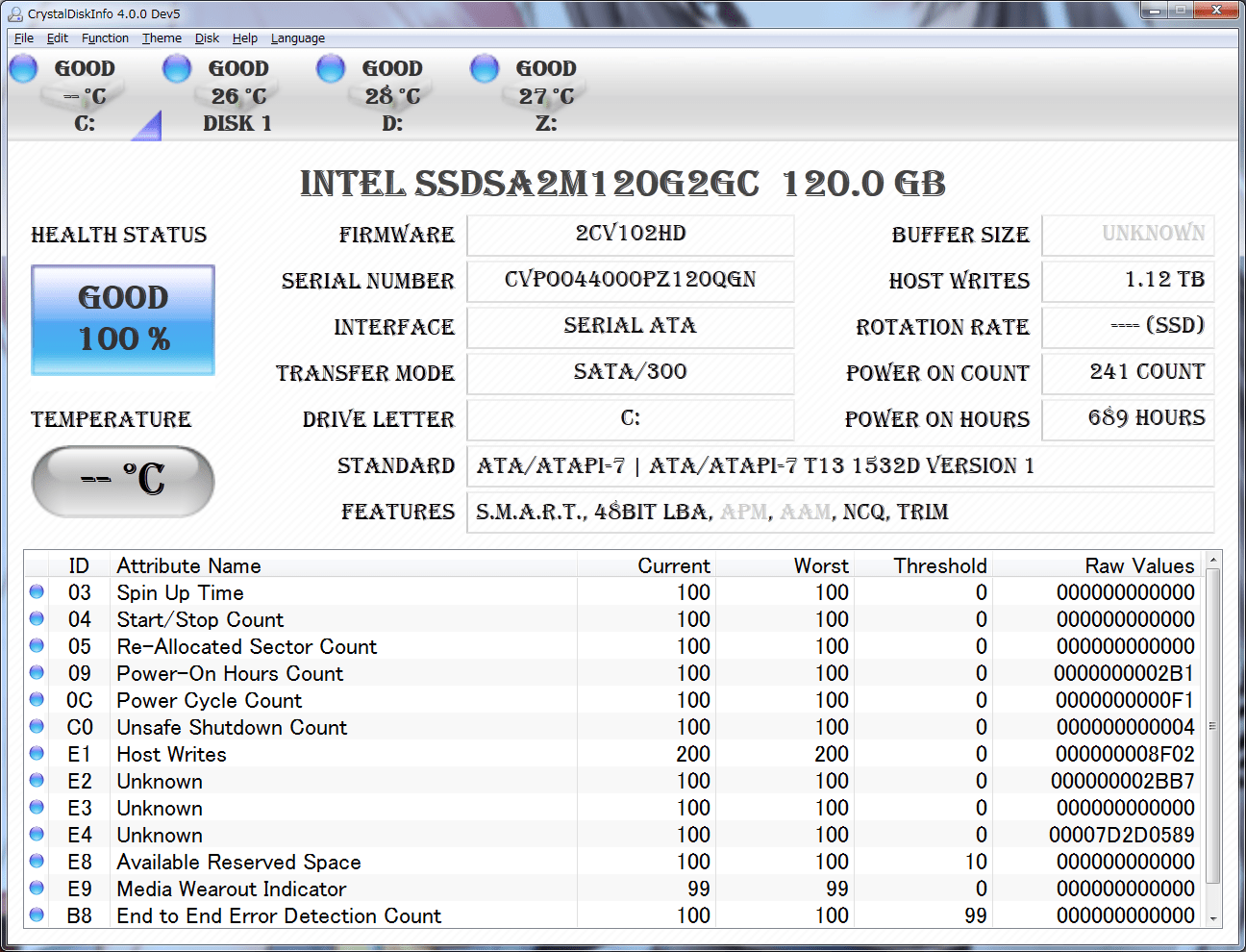 CrystalDiskInfo 4 Dev5 Crystal Dew Blog