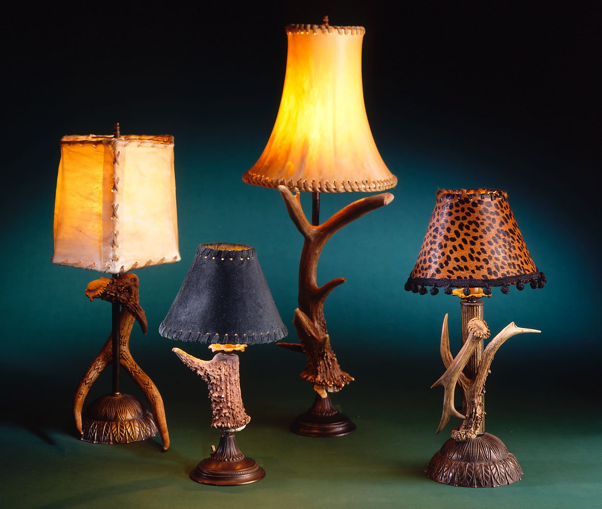 Dresser Lamps Antler Chandeliers and Furniture by Crystal Farm