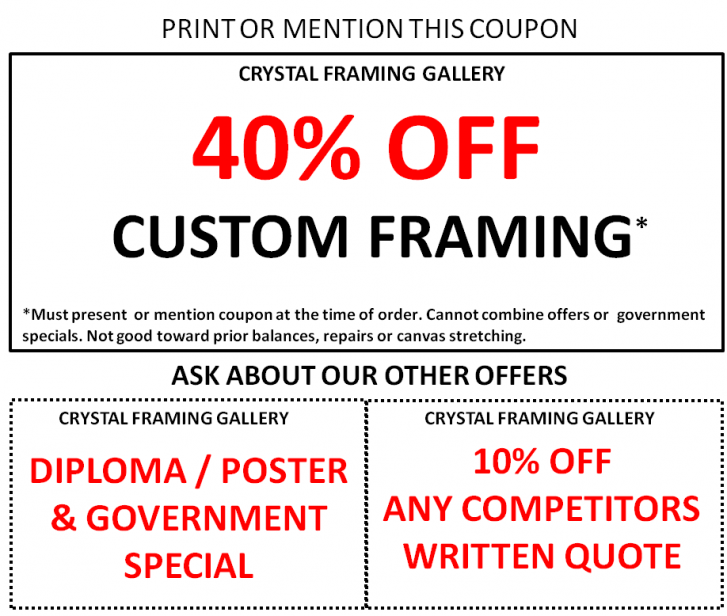Coupon Crystal Framing Gallary