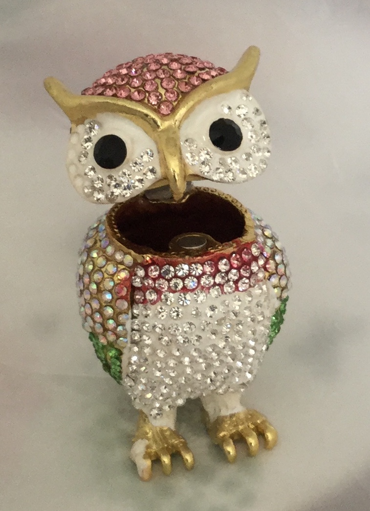 Crystal Diamante Owl Crystal Gifts