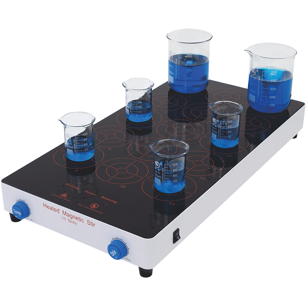 15Position Hotplate Stirrer MS15HA Crystal Technology & Industries