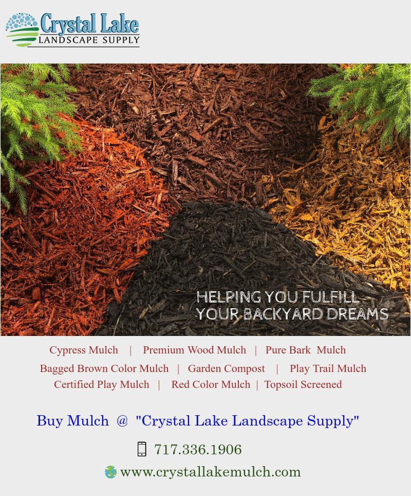 Crystal Lake Mulch Hardscape Backyard Waterfalls Garden Ponds