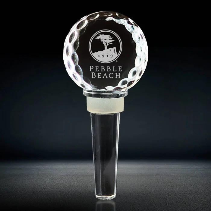 Crystal Golf Ball Wine Stopper Golf Ball Crystal Bottle Stopper Gift