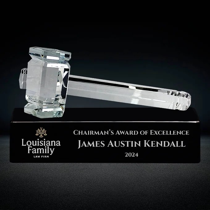 Crystal Gavel Award Corporate Crystal Gavel Figurine Award