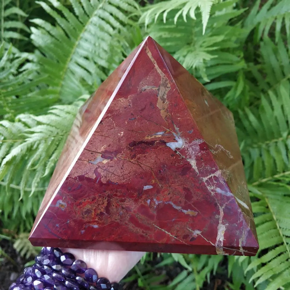 Incredibly Powerful Red Jasper Pyramid Crystals of Atlantis