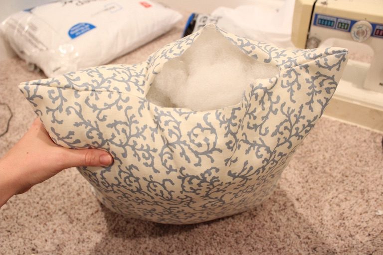 How to sew a super easy throw pillow for less than 5!