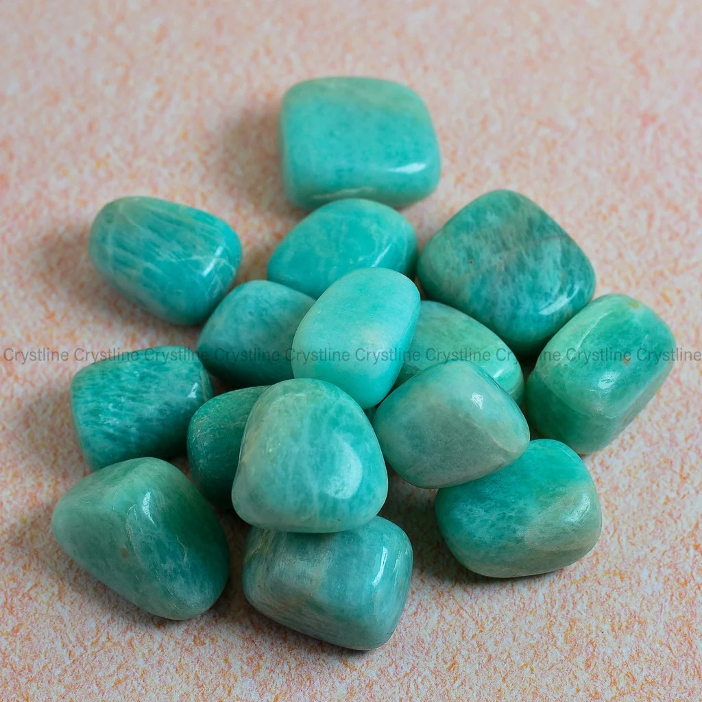 Beautiful Amazonite Tumbled Stones Crystline Buy Certified and