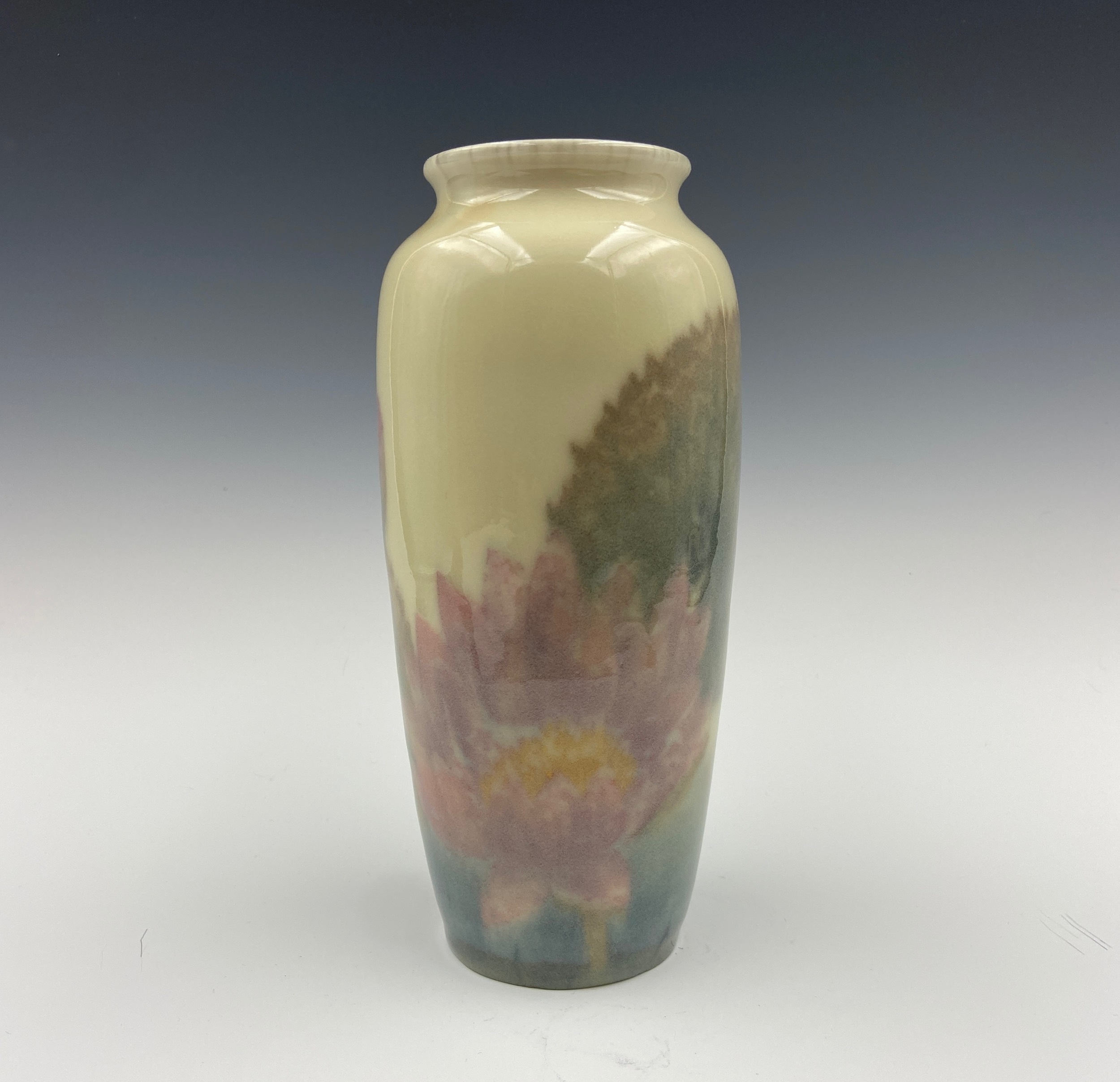High glaze with water lilies Caza Sikes Art Fine Art Appraisers