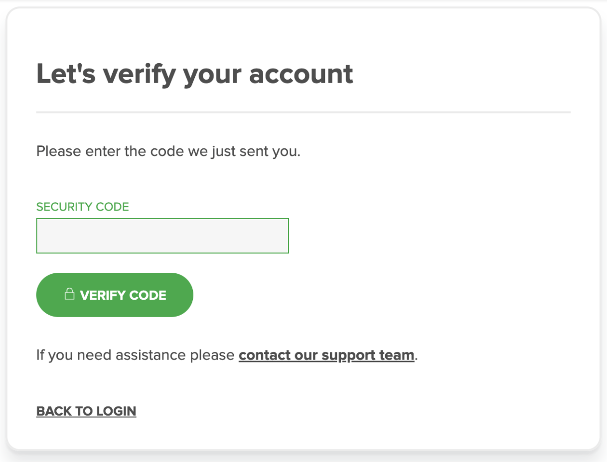 codes for logging into your account Knowledge Base