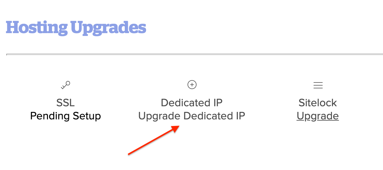 Adding Dedicated IP for Hosting