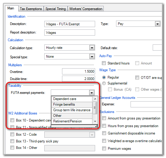 Form 940 and FUTA exempt wages