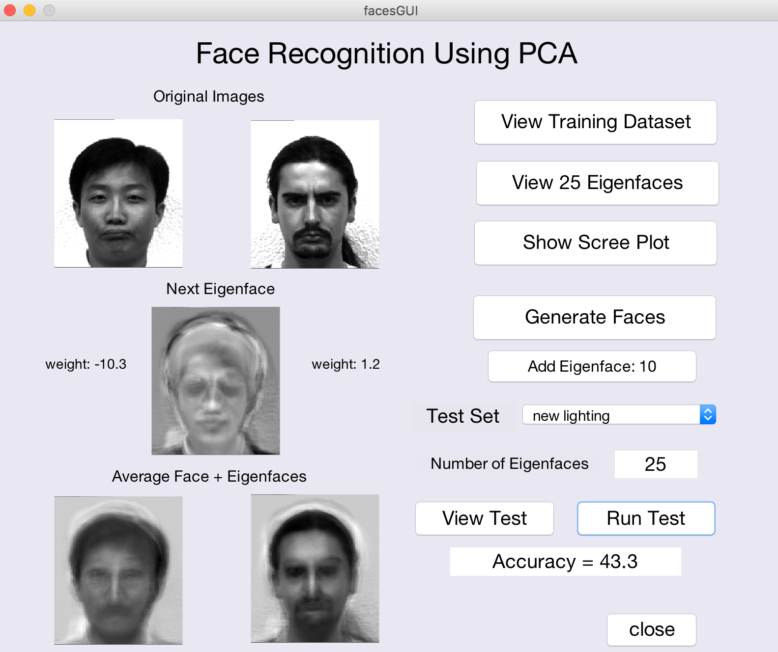 CS332 Eigenfaces Lab
